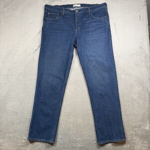 Abercrombie Fitch Jeans Women’s 18L Blue Cotton Denim 90s Straight Leg Mid Rise